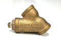 Keckley Style F7 "Y" Strainer for 2" Pipe (Cast Bronze, Stainless Steel Screen)