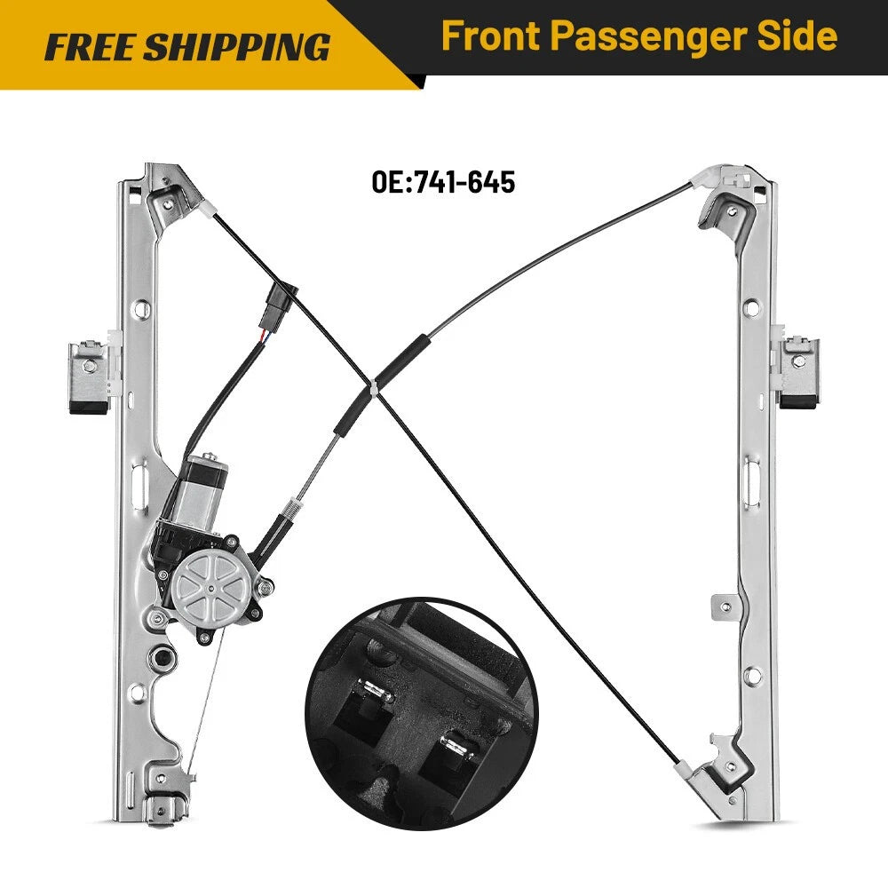 Power Window Regulator w/ Motor for GMC Yukon (2001–2006) 6.0L