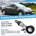 Automatic Belt Tensioner Pulley Assembly No.PE0315980C for Mazda 3 6 CX-3 CX-30 (2014–2021)