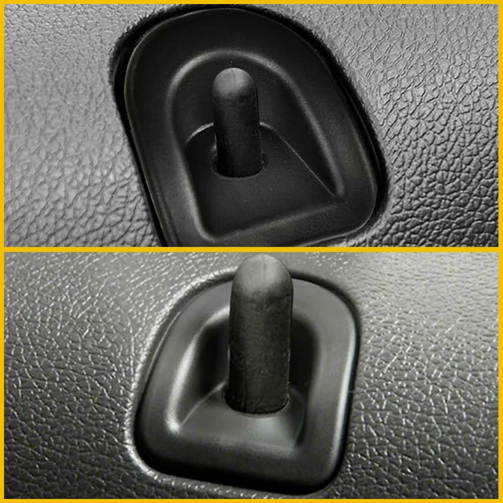 Set of 4 Black Door Panel Lock Grommets for Ford Mustang (2005–2014)