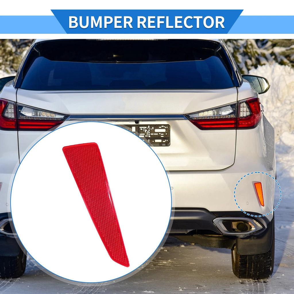 Rear Right Bumper Reflector No. 8191048050 for Lexus RX350 (2016–2019) Red