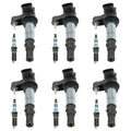 Set of 6 Ignition Coils & Iridium Spark Plugs for Enclave CTS (2004–2019)