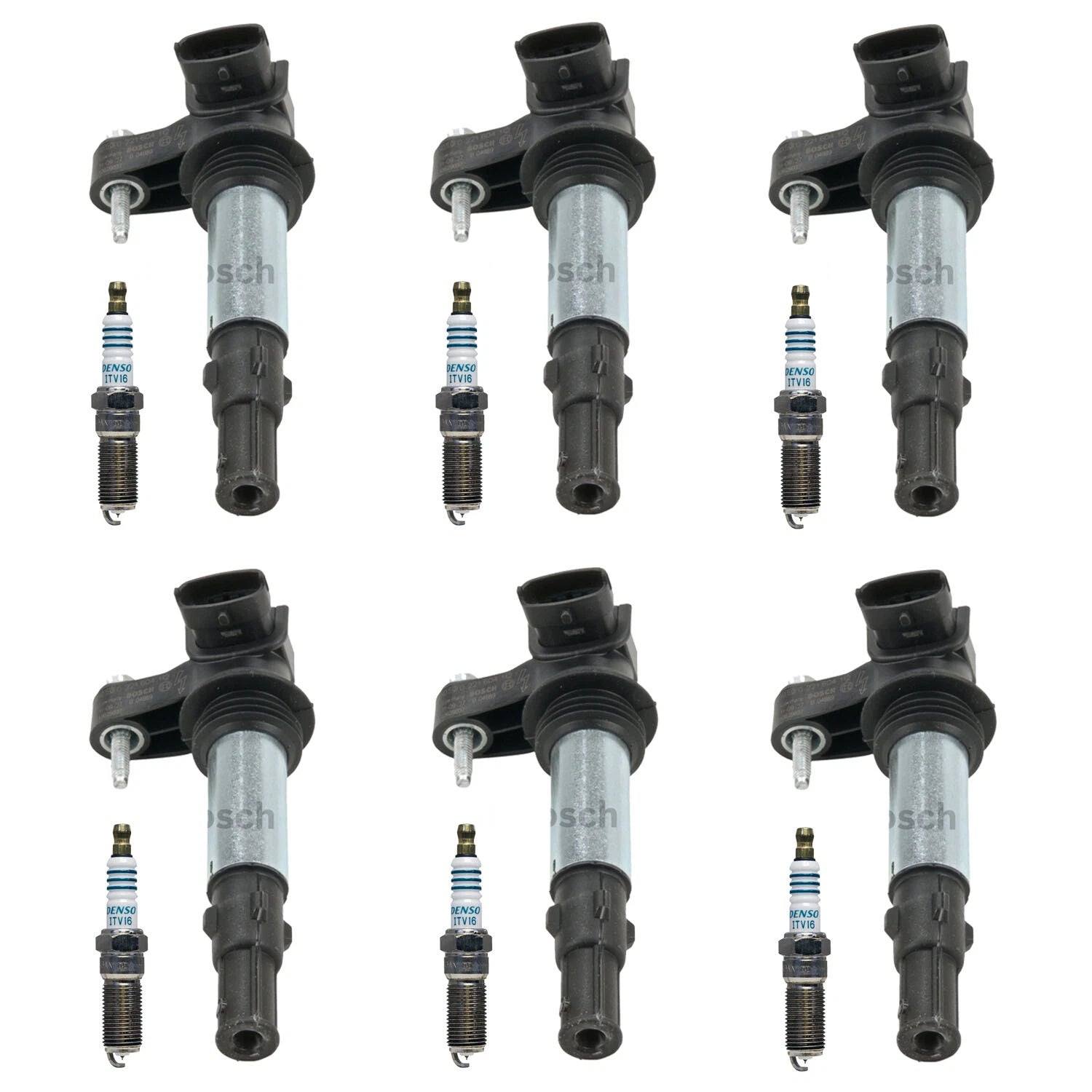 Set of 6 Ignition Coils & Iridium Spark Plugs for Enclave CTS (2004–2019)