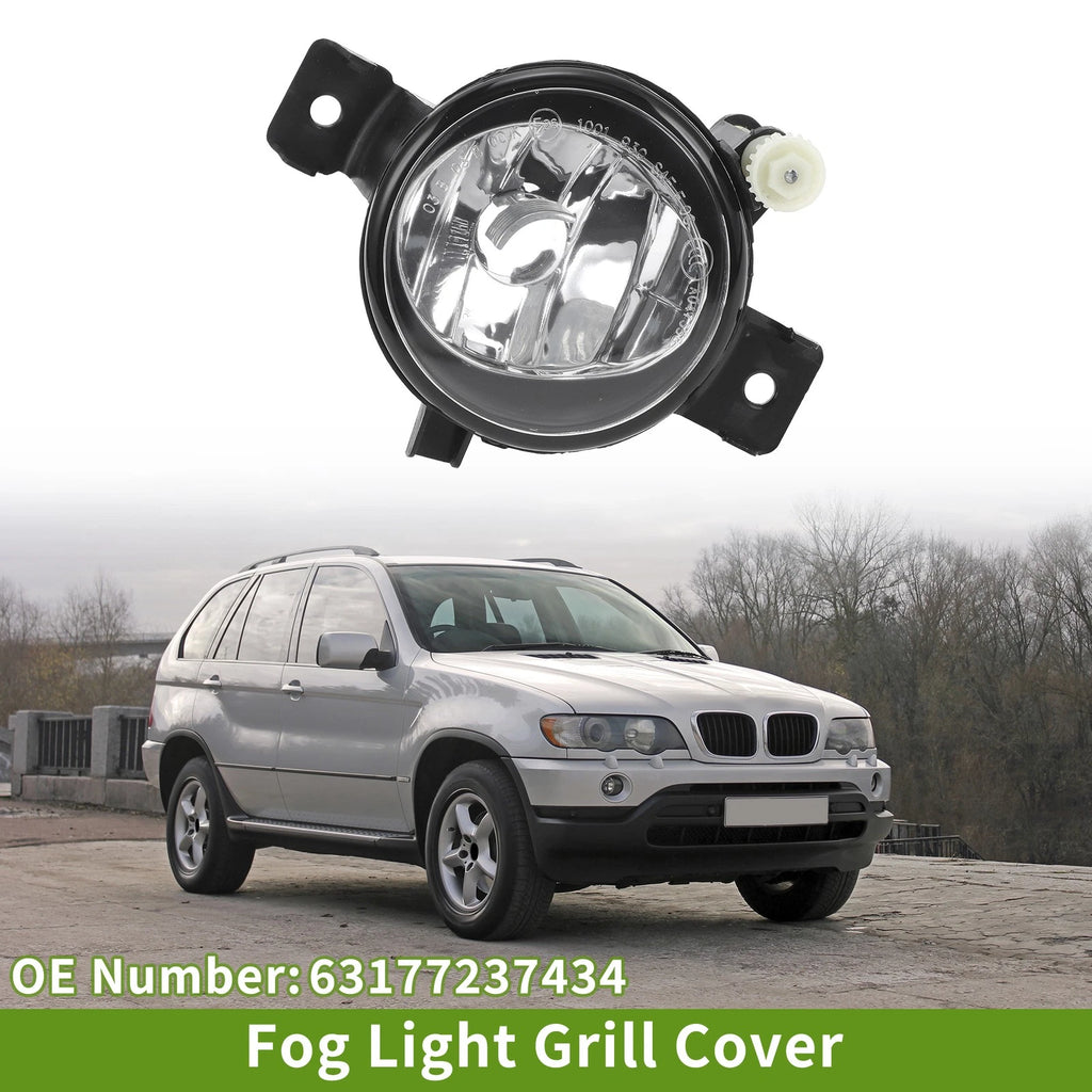 1 Pc Right Fog Light Grill for BMW X5 (2011–2013) No. 63177237434 Clear