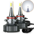 AUX LED 9012 Headlight Kit Bulbs for High Low Beam (6500K, 400% Bright)