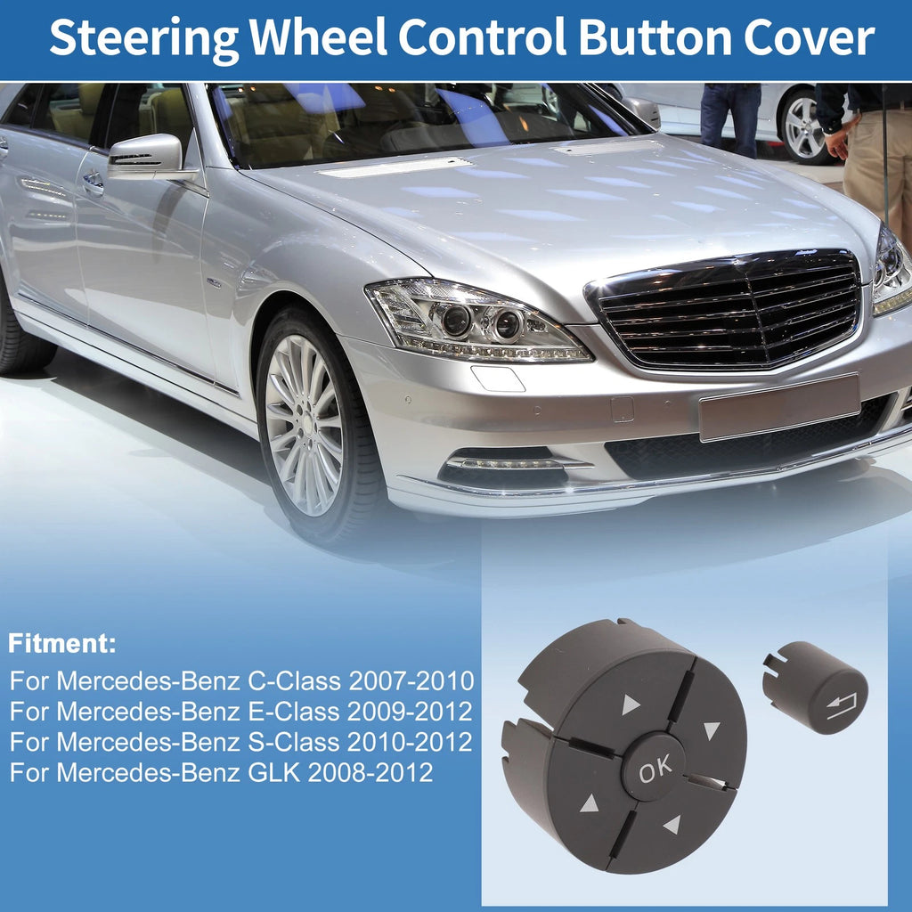 Steering Wheel Control Button Cover for Mercedes-Benz C-Class (2015–2021)