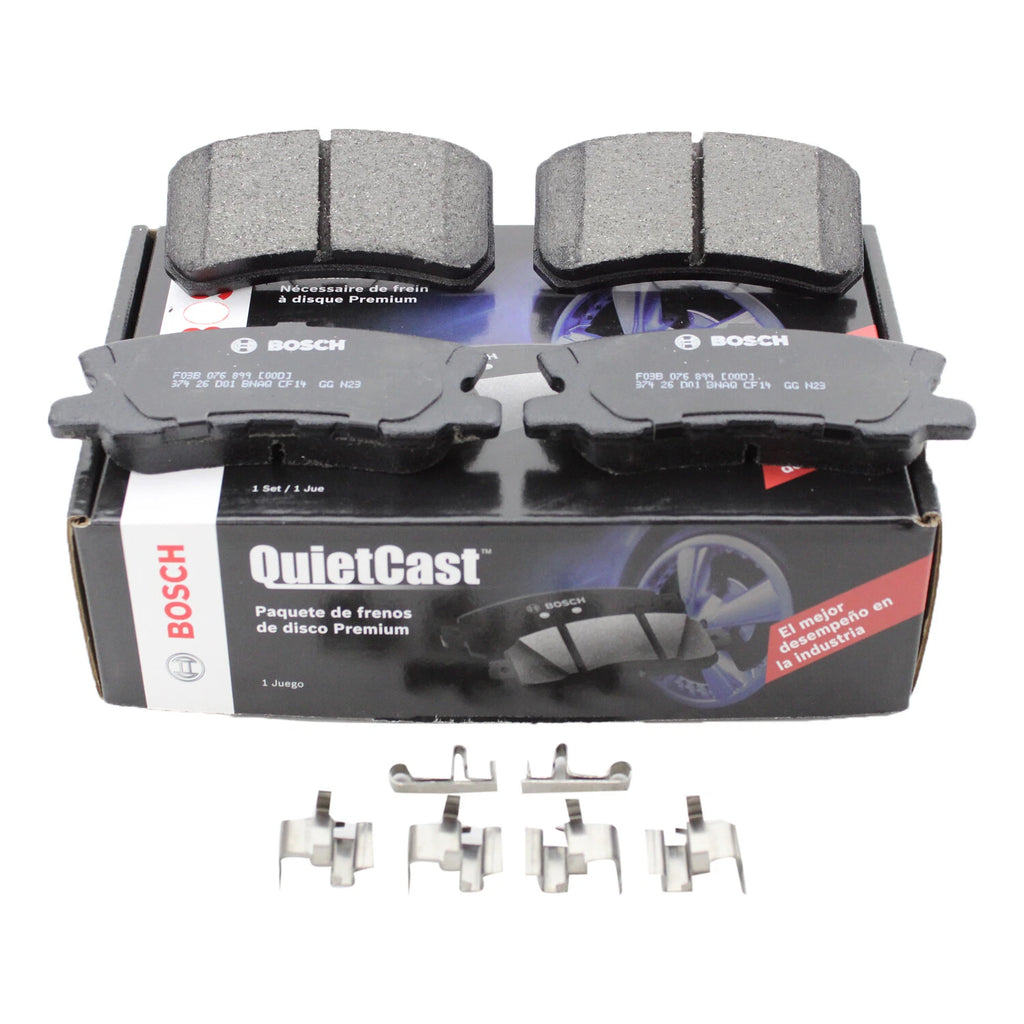 Set of 4 Bosch QuietCast Rear Ceramic Brake Pads for Chrysler Dodge Jeep Mitsubishi