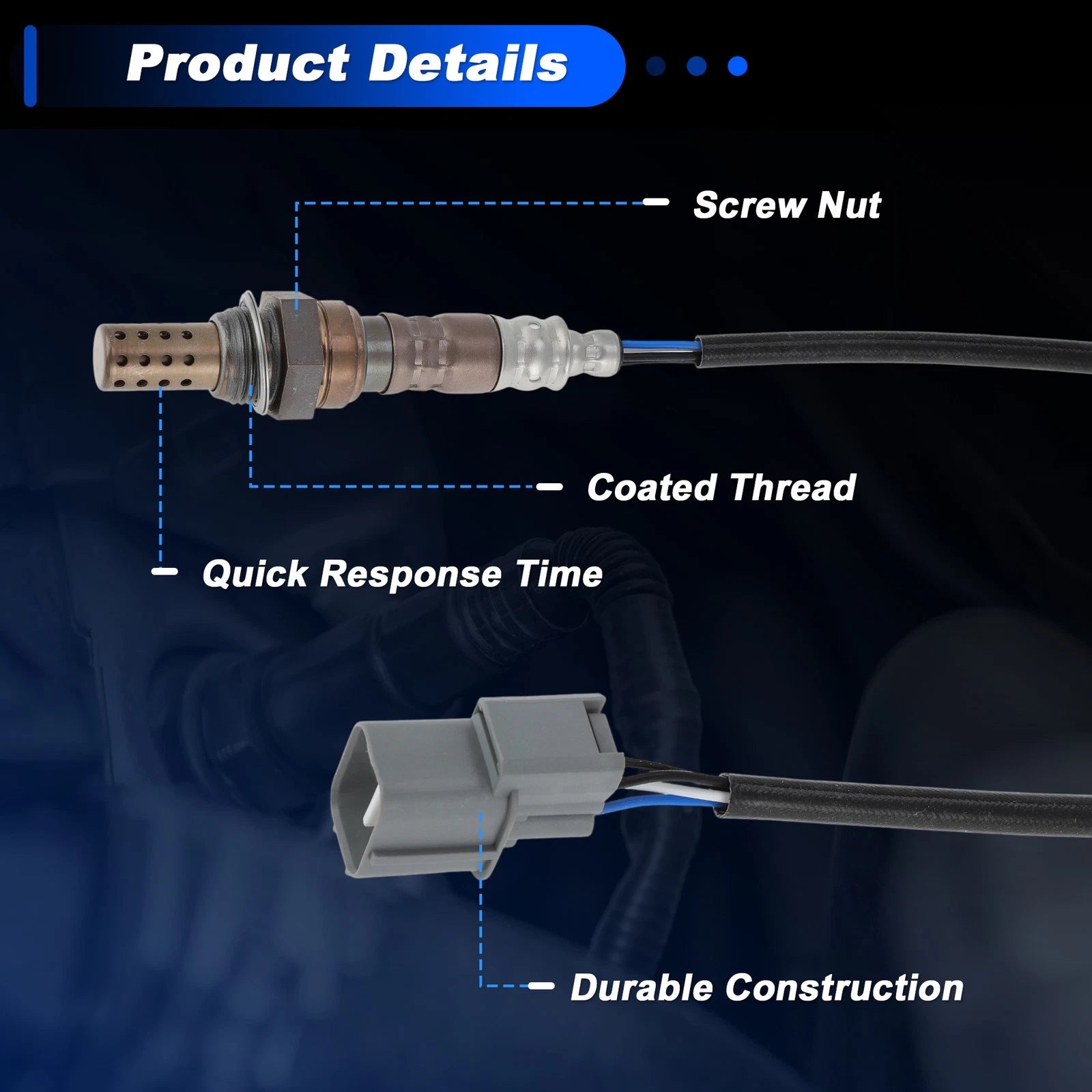 2X Upstream & Downstream Oxygen Sensor for Honda Odyssey 3.5L V6 (1999–2000)