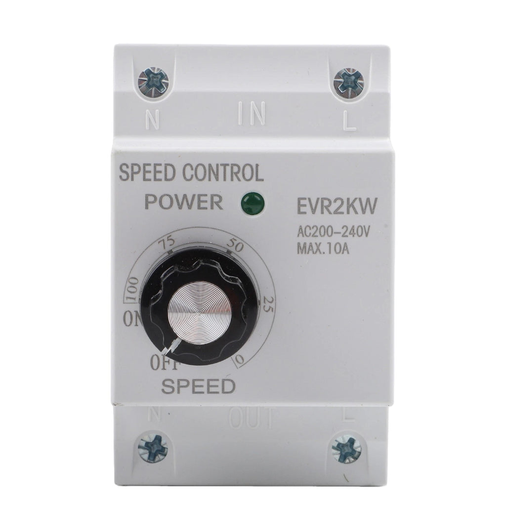 Electronic Voltage Regulator 220V 10A for Fan Control (DIN Rail Mount)