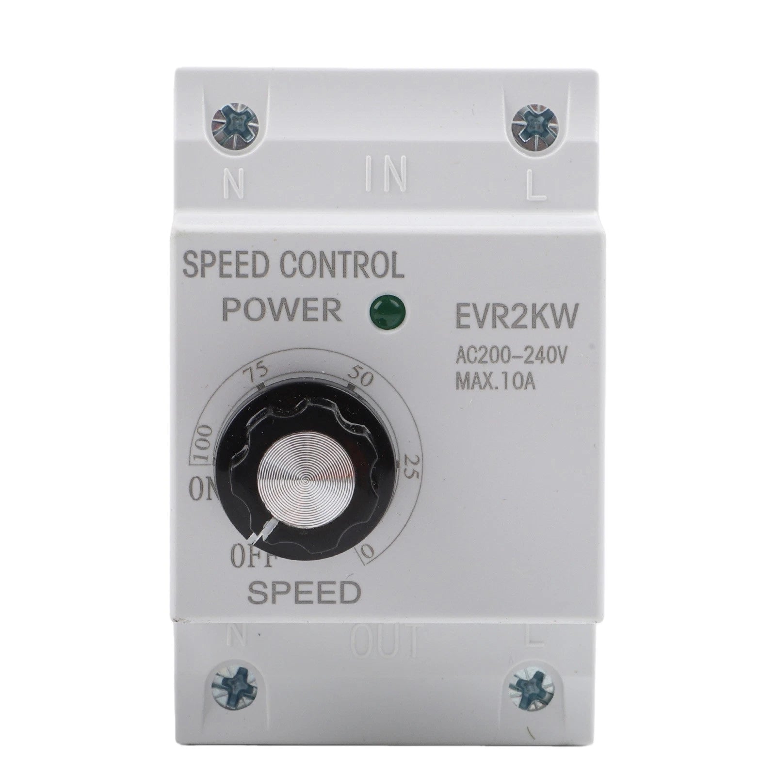 Electronic Voltage Regulator 220V 10A for Fan Control (DIN Rail Mount)