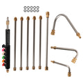 Set of 10 High Pressure Washer Wands for Power Washers (15in, 4000PSI)
