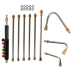 Set of 10 High Pressure Washer Wands for Power Washers (15in, 4000PSI)
