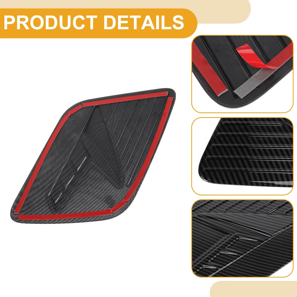 Fuel Tank Door Cap for Kia Niro (2022–2025) Carbon Fiber Black
