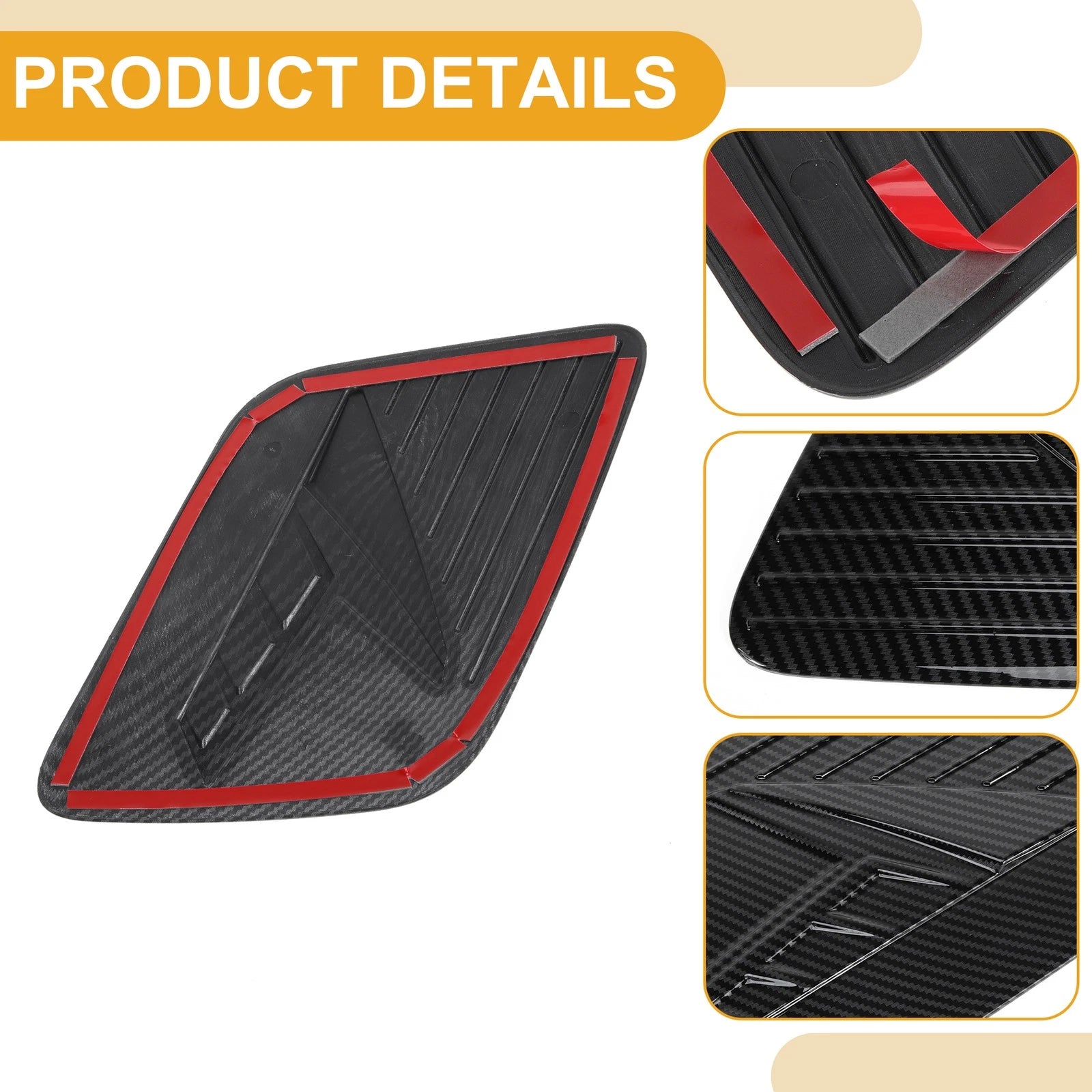 Fuel Tank Door Cap for Kia Niro (2022–2025) Carbon Fiber Black