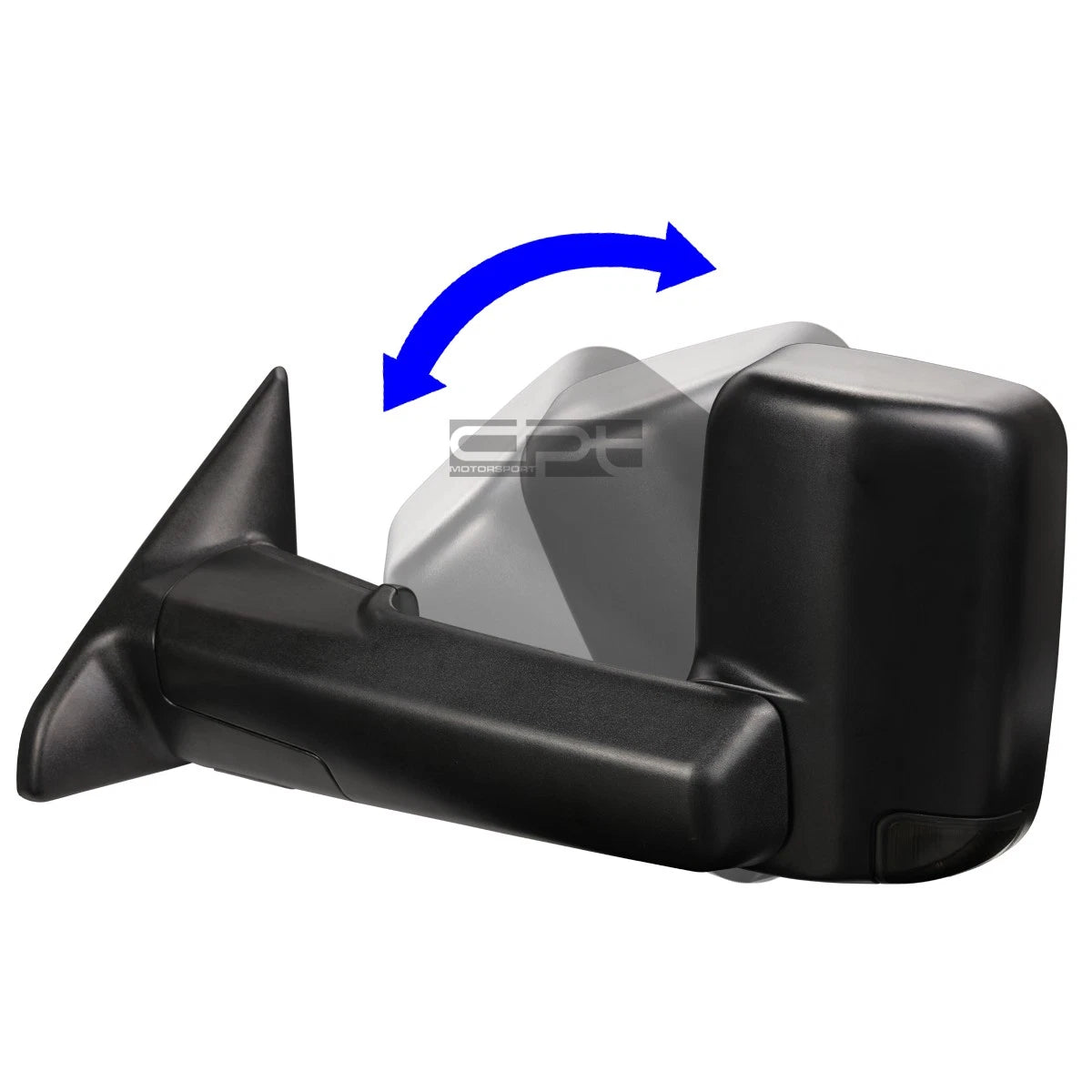 Set of 2 Power Heated LED Smoked Towing Mirrors for Dodge Ram (2009–2012)
