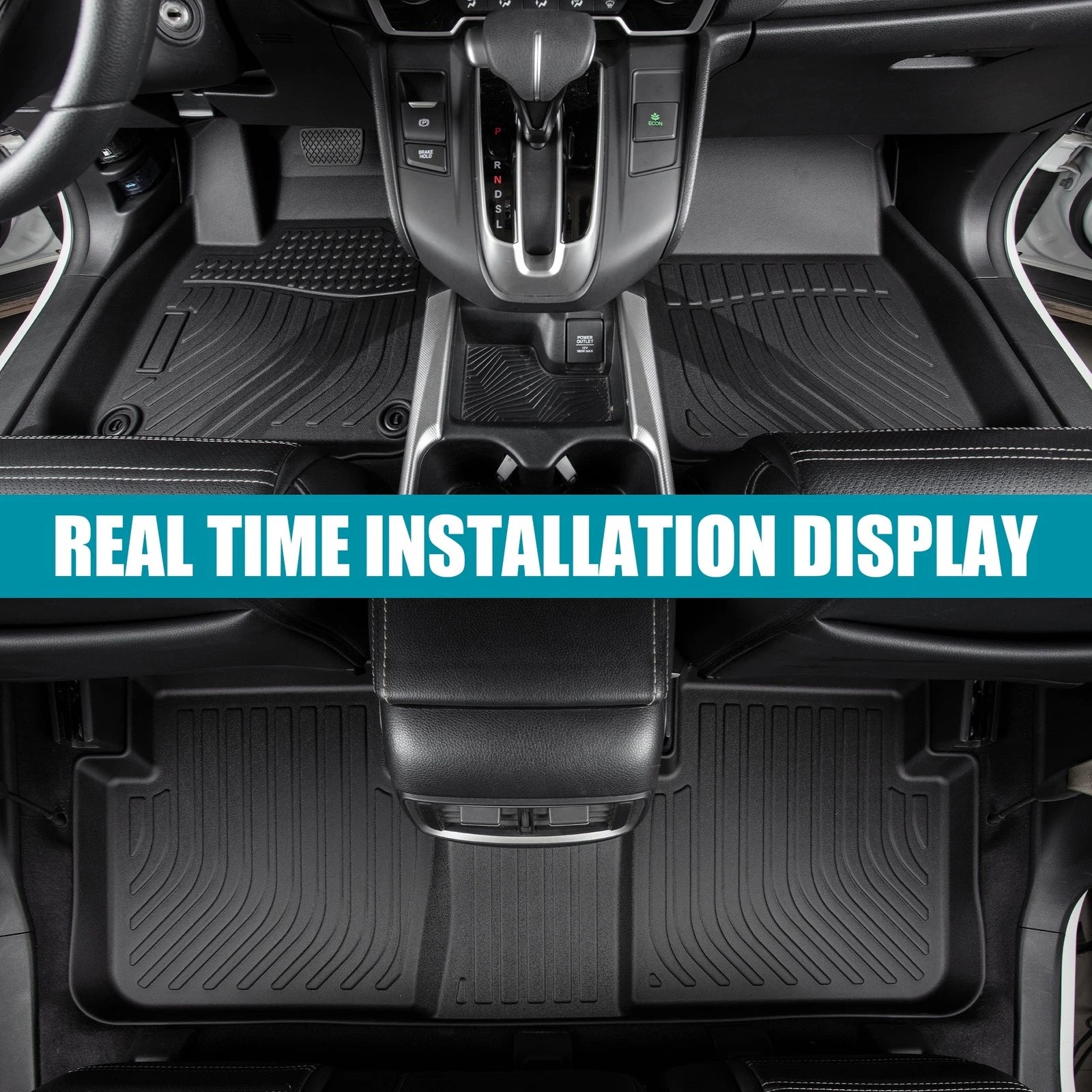 Set of 4 TPE Rubber Floor Mats for Toyota Corolla Hybrid (2020–2024)