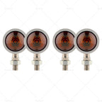 Set of 4 Chrome Bullet Turn Signal Indicators for Motorcycle Universal