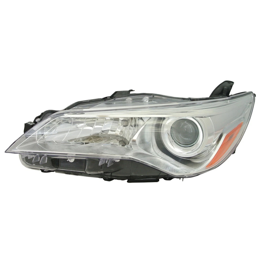 Replacement Chrome Driver Side Halogen Headlight Assembly w/o LED