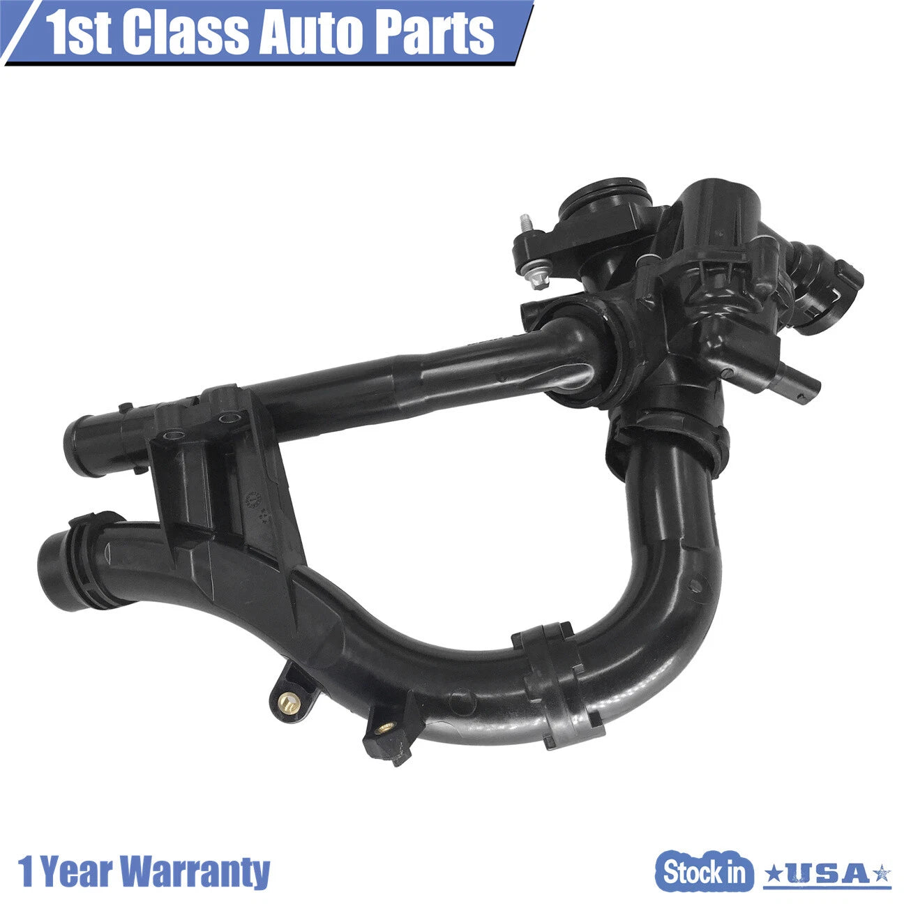 Thermostat Housing Assembly with Sensor for Mercedes-Benz C200 C300 E300 GLC SLC (2015–2020)