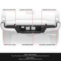 Chrome Steel Rear Bumper for Toyota Tacoma (2016–2023)