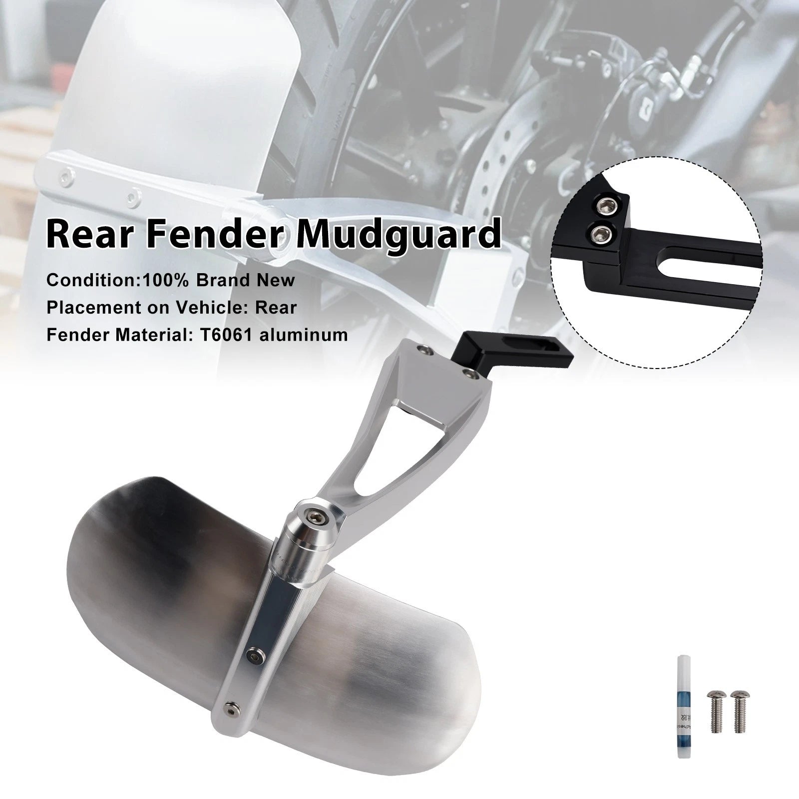 Rear Wheel Fender Mudguard for Scrambler 1200 XC XE, Street Twin 900 (2017–2023)