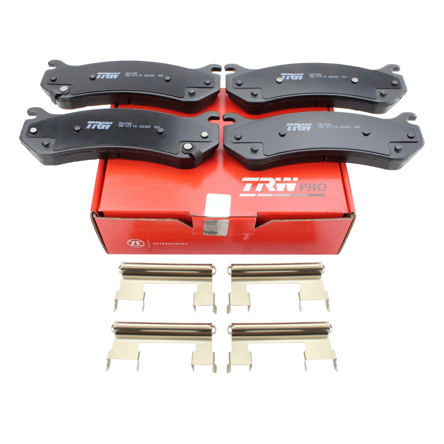 Set of 4 TRW Pro Ceramic Brake Pads for Cadillac Chevrolet GMC Hummer
