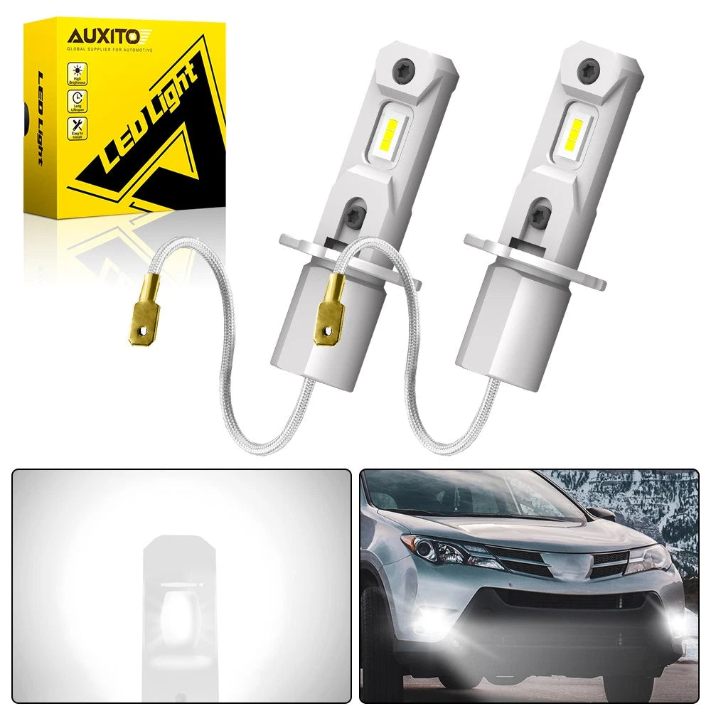 AUXITO H3 LED Fog Light Bulb Conversion Kit for
