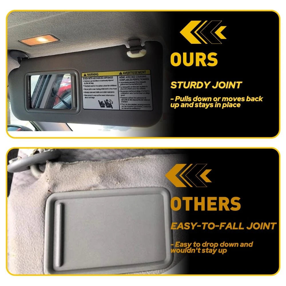Driver Side Sun Visor for Toyota RAV4 (2006–2012) OE Style Gray Shade