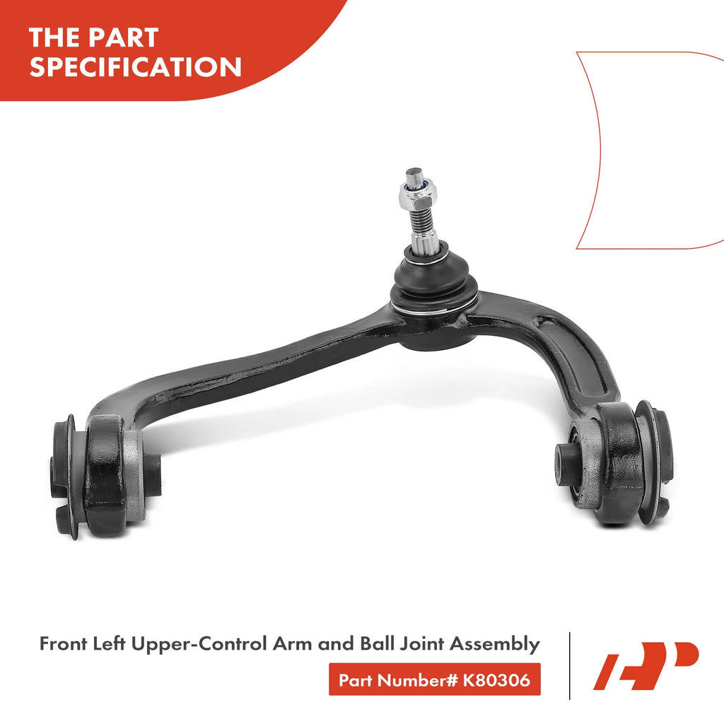 Set of 8 Front Control Arm Ball Joints Tie Rods for Lincoln Ford Expedition