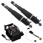 Pair Air Suspension Shock & Air Compressor Pump for Escalade Suburban (2002–2020)