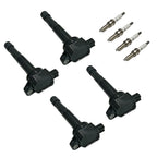 Set of 4 Ignition Coils & Iridium Spark Plugs for Acura TSX (2009–2014)