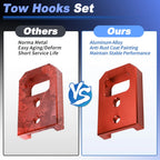 Front Tow Hooks for Toyota Tacoma 4Runner Land Cruiser 250 (2024–2026) Orange