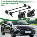 Set of 4 Front Suspension Kit Sway Bar Link Lower Ball Joint for Toyota RAV4 