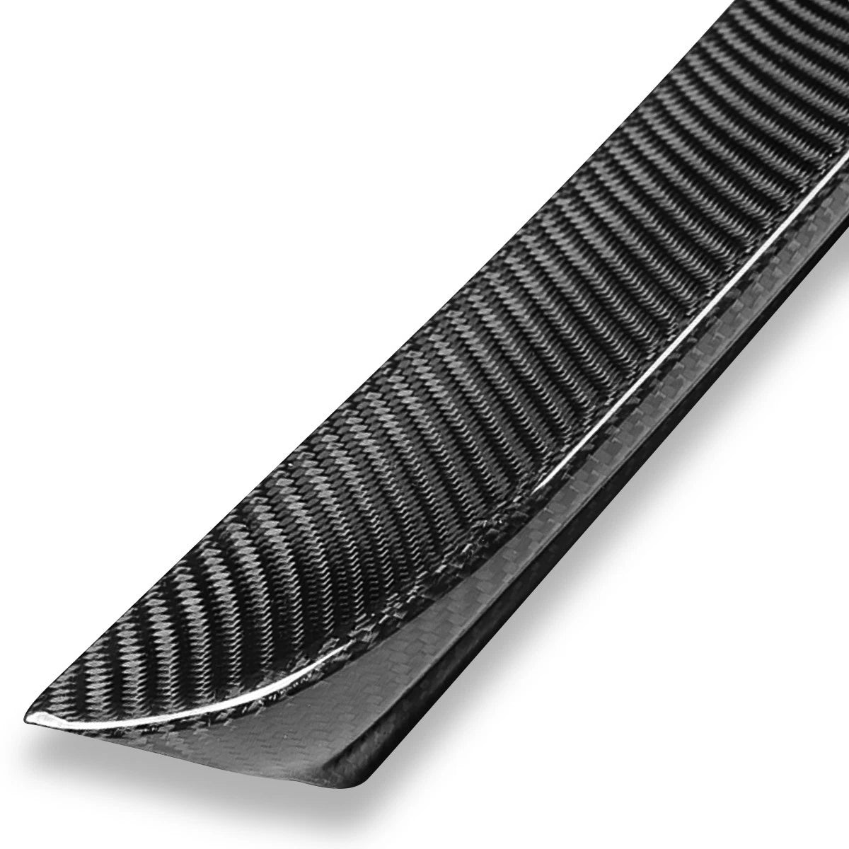 V-Style Real Carbon Fiber Trunk Lip Spoiler for Mercedes C300 C63 AMG (2008–2014)