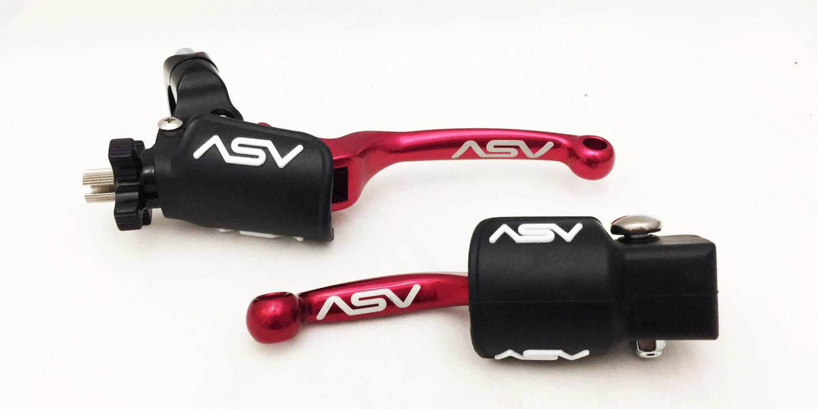 ASV F3 Front Brake Clutch Perch Levers Dust Covers Red for Honda CRF 450R (2017–2023)