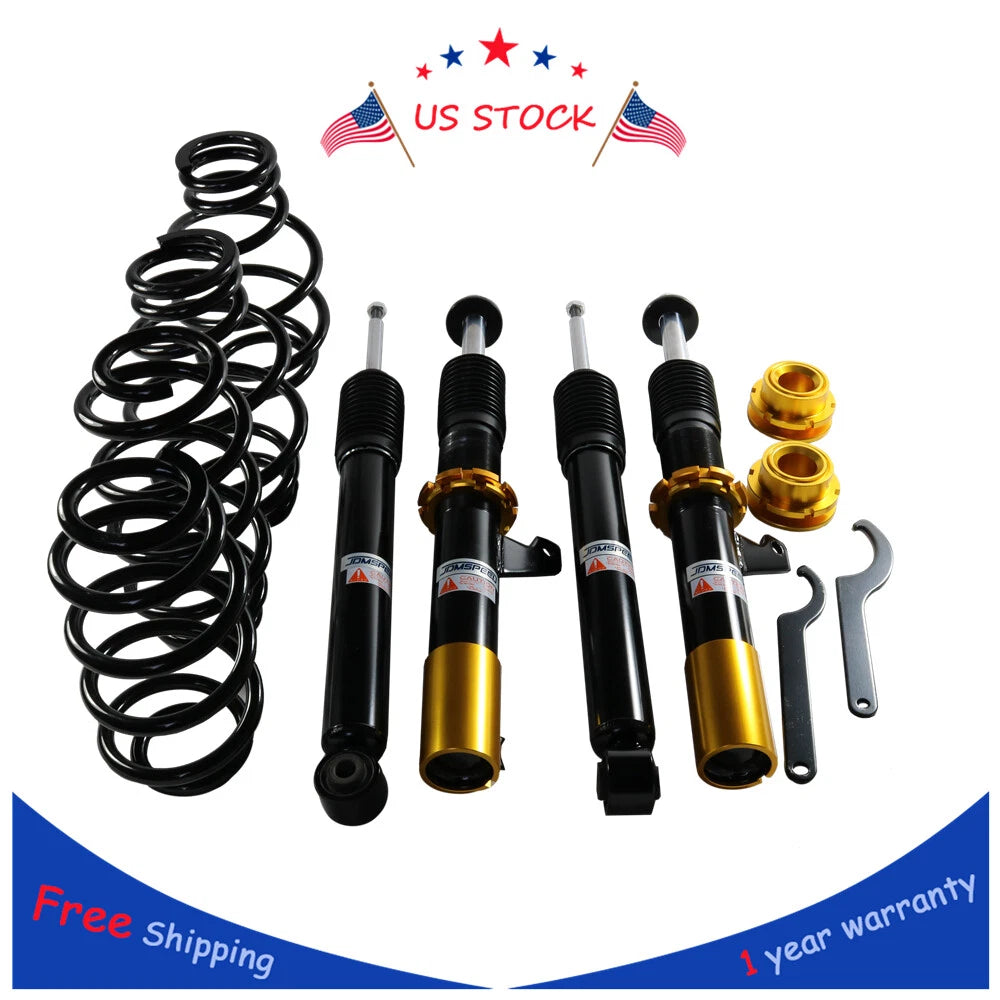 Set of 4 Coilover Struts for VW Golf/Jetta (2006–2014) Suspension Kit