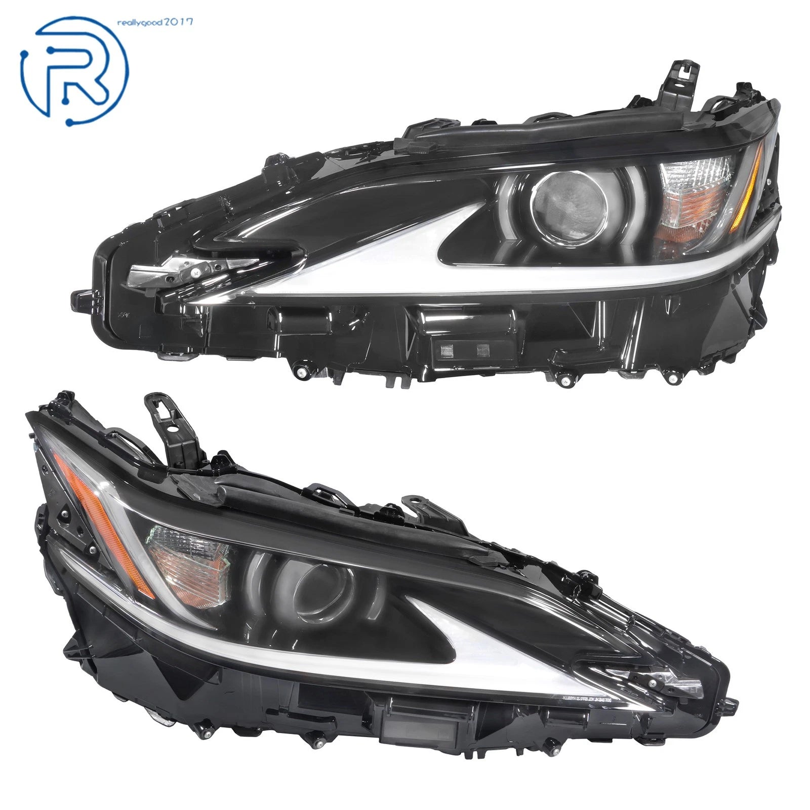 LED Headlights for Lexus ES300H/ES350 (2019-2021) Black Driver & Passenger Side
