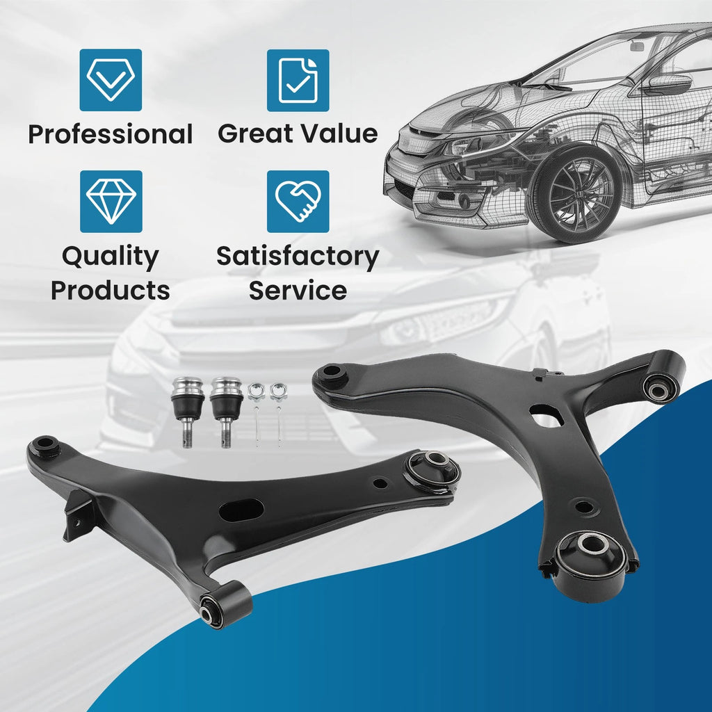 2X Front Lower Control Arms LH RH for Subaru Impreza (2008–2011) Outback (2003–2009)