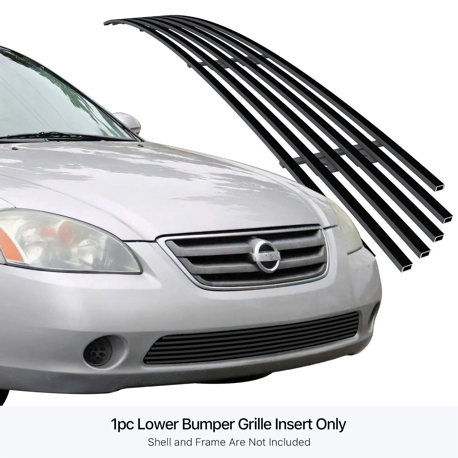 Stainless Black Billet Grille Insert for Nissan Altima (2002-2004)