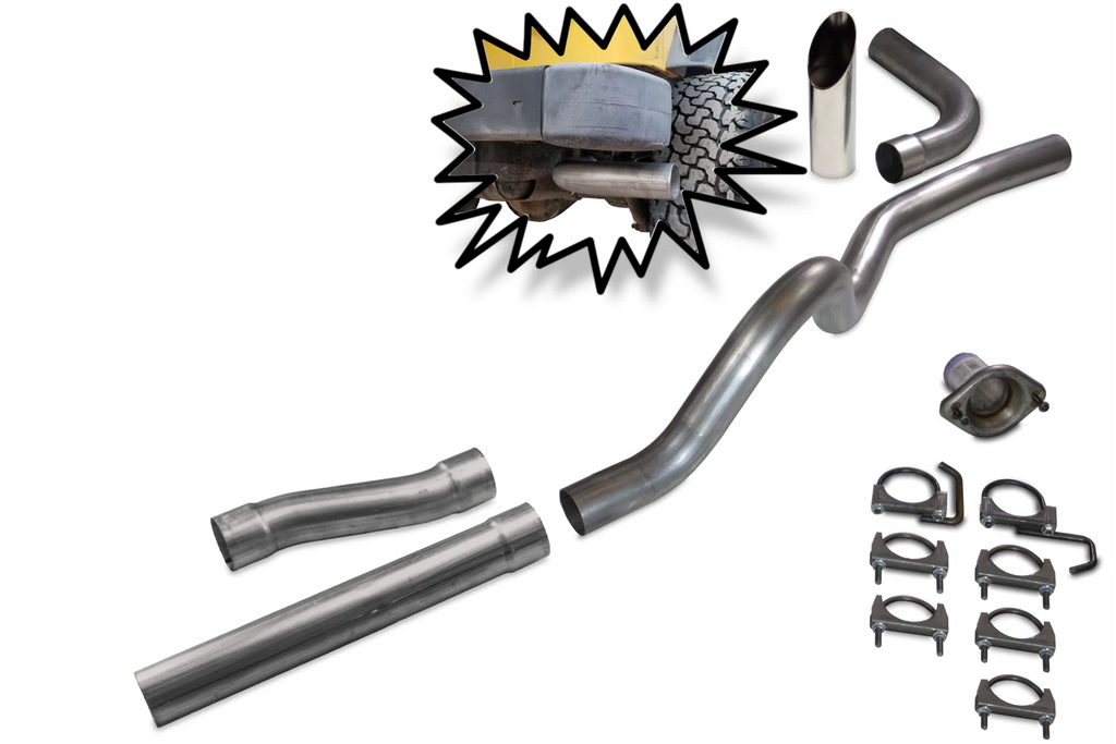 2.5" Aluminized Exhaust Kit for Jeep Wrangler TJ (1997–2000)