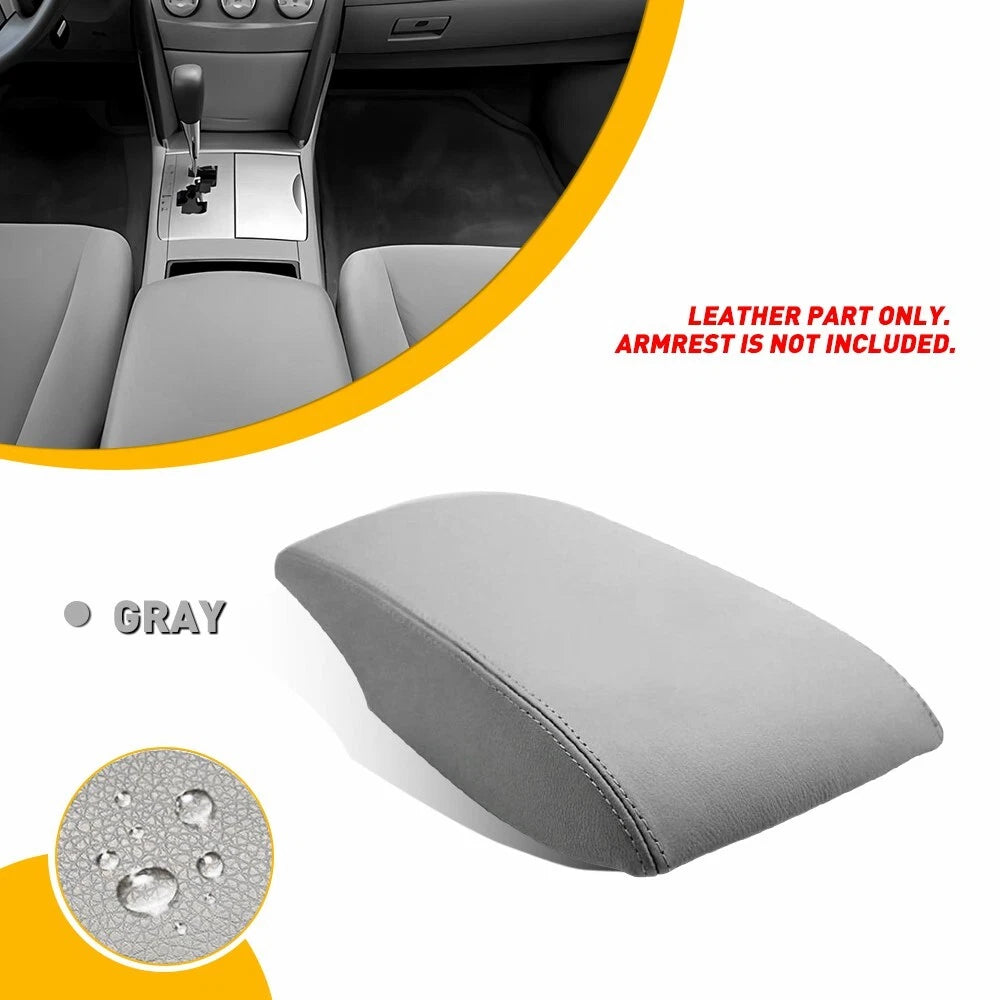 Center Console Lid Armrest Cover for Toyota Camry (2007â2011) Leather Gray