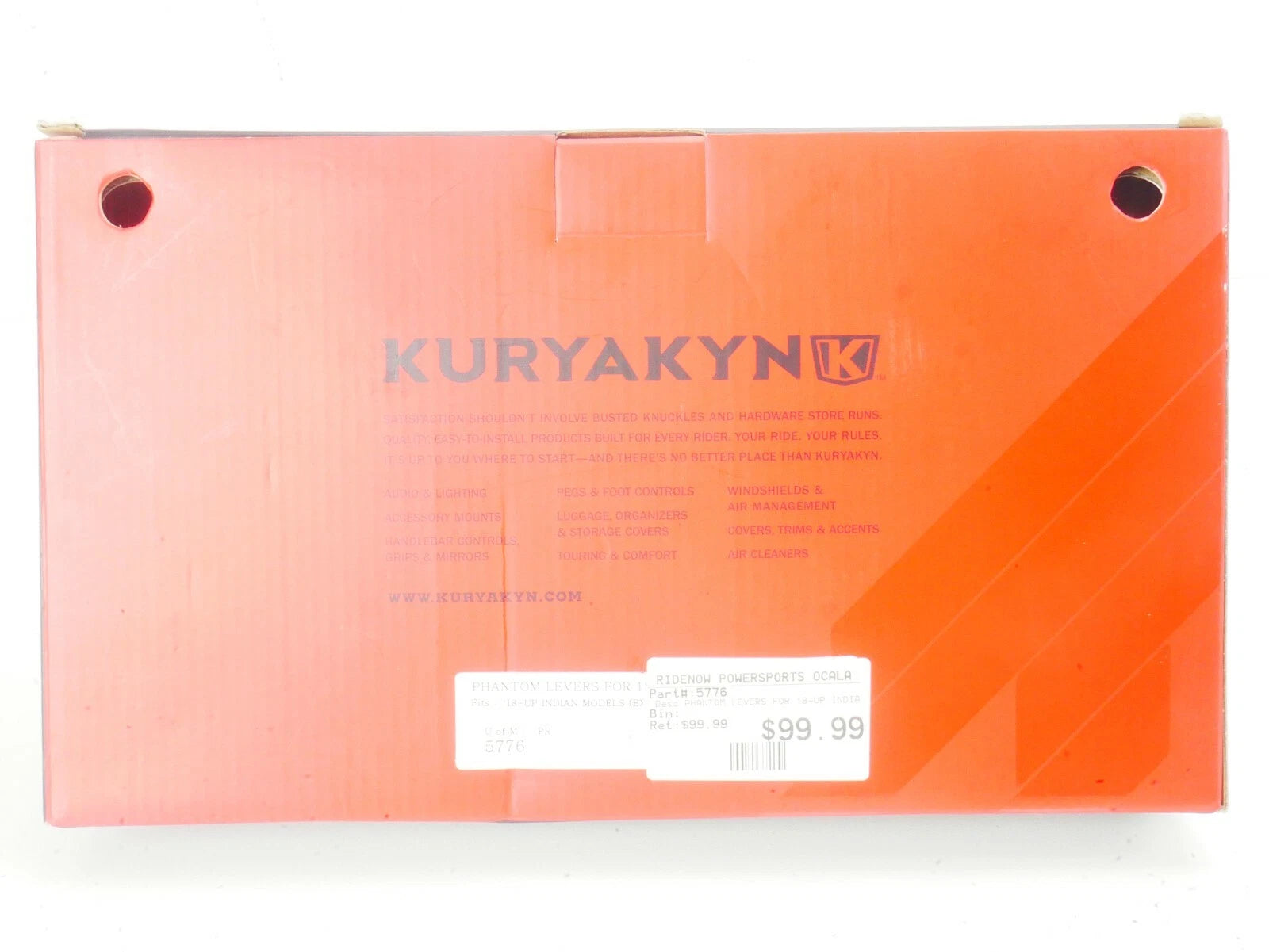 Kuryakyn Chrome Phantom Levers for Indian (2018–2020) PN 5776