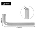 3-10mm L-Shape Square Head Wrench Set for Automotive Use