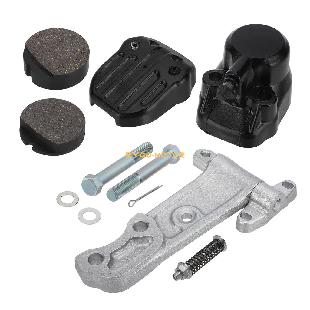 Front Brake Caliper & Holder Kit Assembly w/Pads for Honda CB360/400F/450/500/550 (1974–1978)