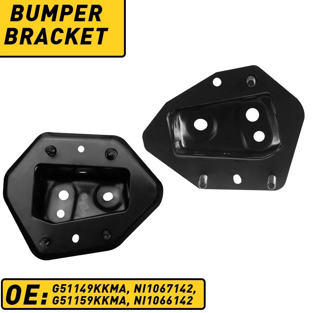 Set of 2 Bumper Reinforcement Brackets for Nissan Versa Note (2014–2019)