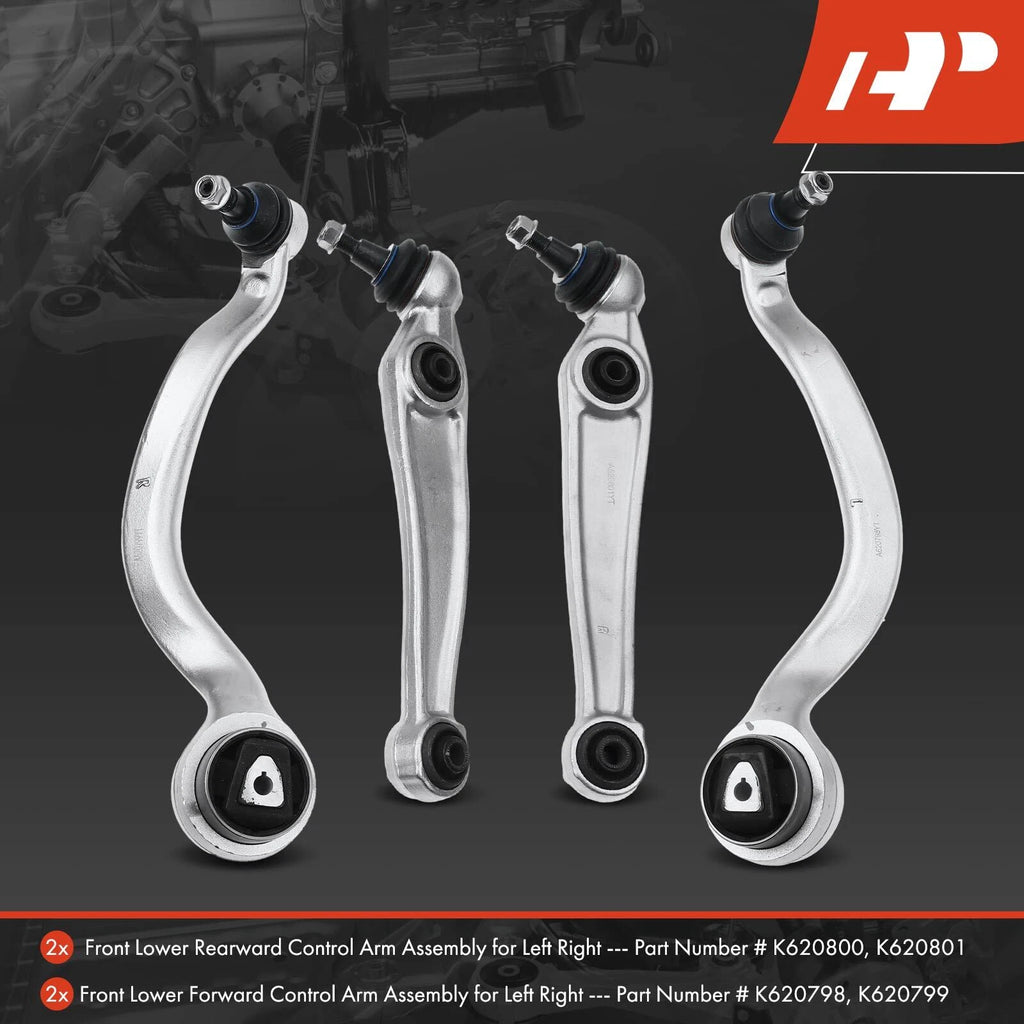 Set of 4 Front Lower Control Arms with Ball Joints for BMW X5 X6 (2007–2013)