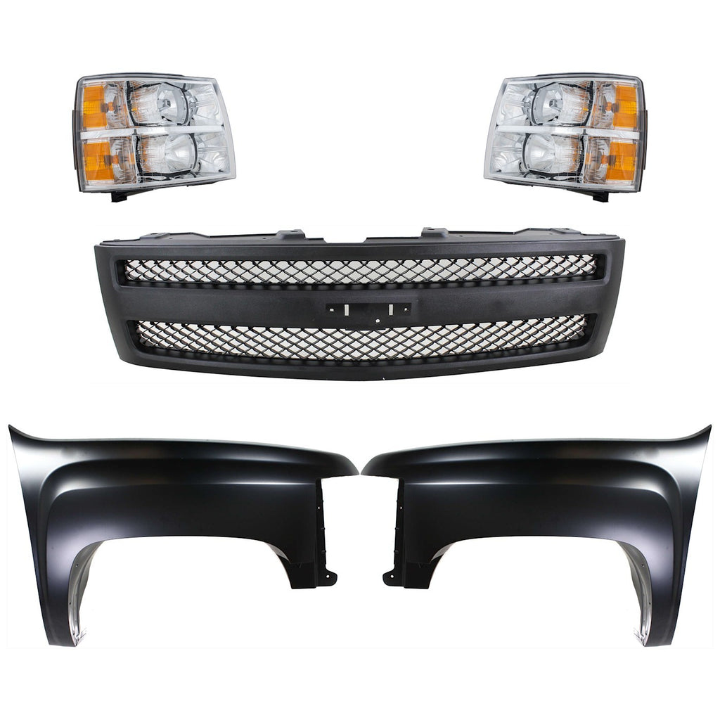 Fender Kit for Chevy Silverado 1500 (2007–2013) Front Left Right