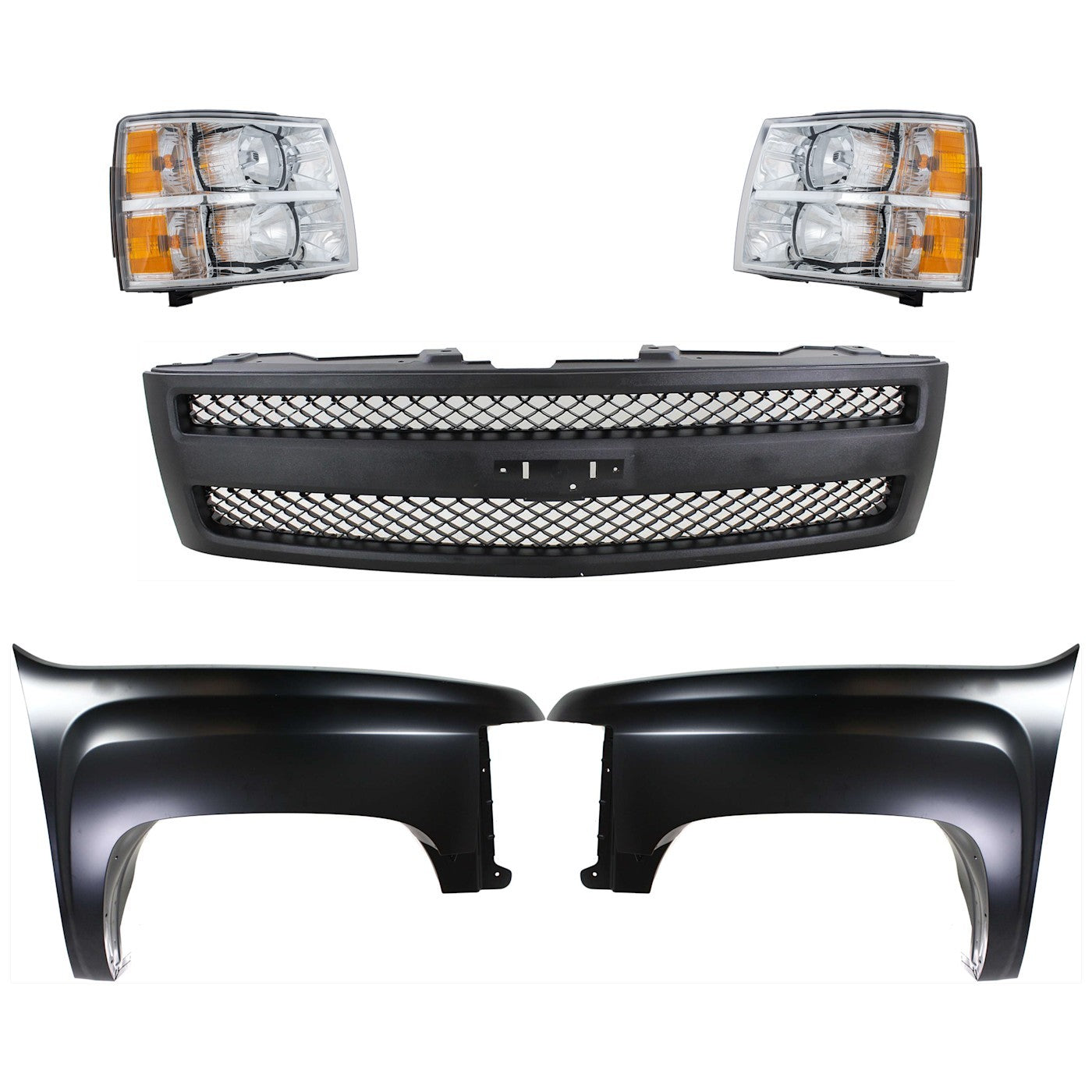 Fender Kit for Chevy Silverado 1500 (2007–2013) Front Left Right