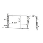 Replacement Radiator Core Support for Plastic Aluminum Toyota Hilux (2005–2015)