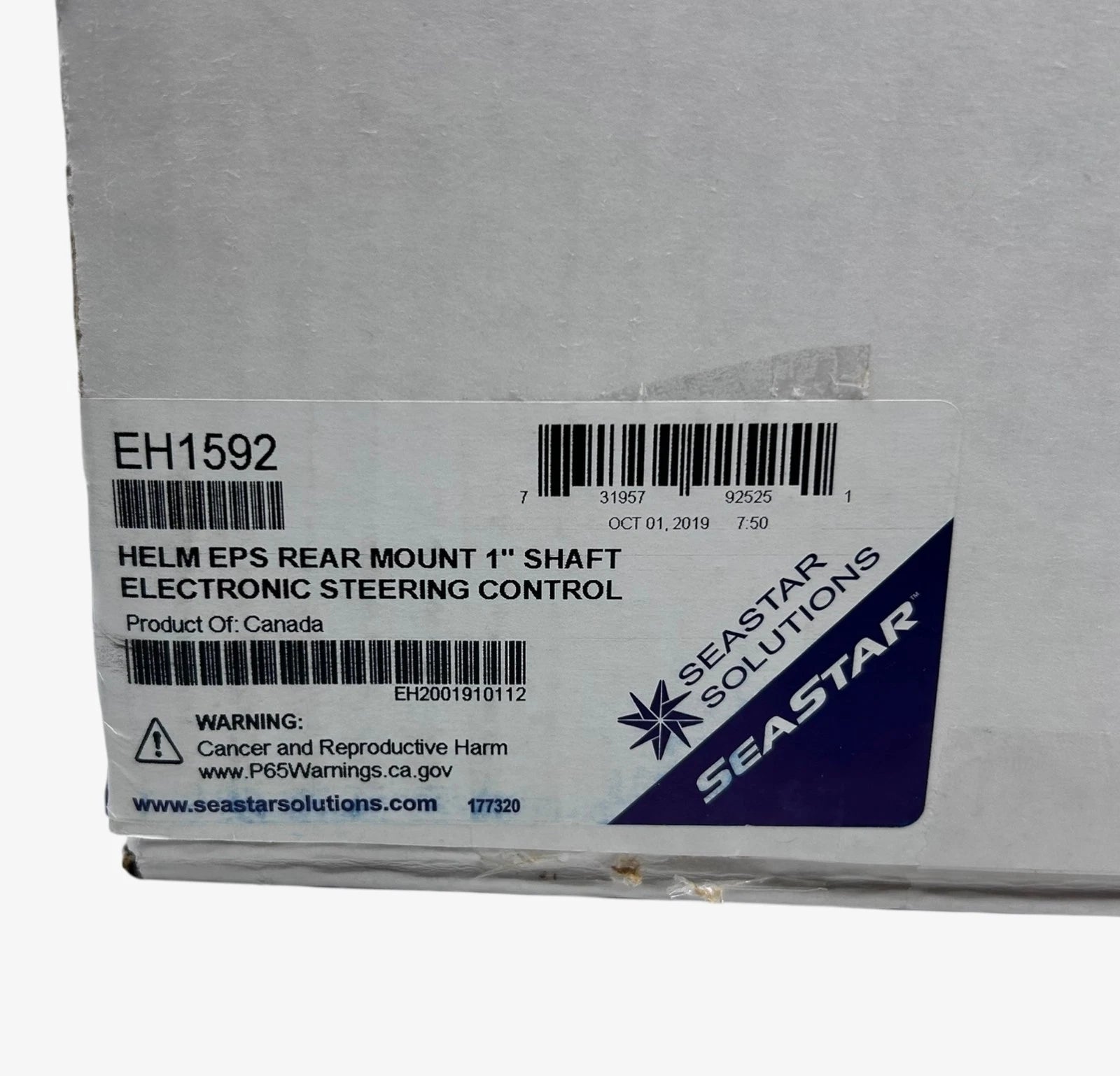 Optimus EPS Rear Mount Electronic Steering Helm 1'' for Seastar Solutions (2019–2023)